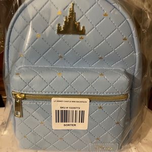 Loungefly Disney Blue Castle Mini Backpack